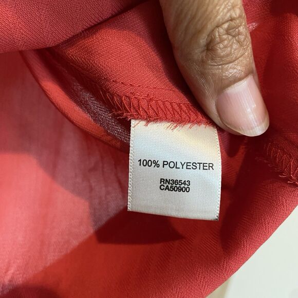 Van Heusen Blouse Womens Sz XS Career Officecore Corpcore Coral - Picture 5 of 8